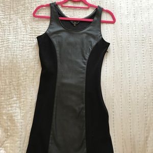 Leather-paneled Jack/BB Dakota form fitting dress